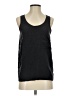 Lavender Brown 100% Silk Black Sleeveless Silk Top Size S - photo 1