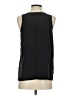 Lavender Brown 100% Silk Black Sleeveless Silk Top Size S - photo 2