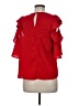 The Impeccable Pig 100% Polyester Red 3/4 Sleeve Blouse Size M - photo 2