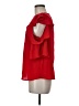 The Impeccable Pig 100% Polyester Red 3/4 Sleeve Blouse Size M - photo 5