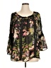 Relativity 100% Polyester Black 3/4 Sleeve Blouse Size XL - photo 1
