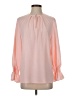 MING WANG Pink Long Sleeve Blouse Size S - photo 1