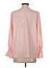 MING WANG Pink Long Sleeve Blouse Size S - photo 2