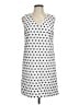 Laundry by Shelli Segal 100% Polyester Polka Dots White Casual Dress Size 10 - photo 1