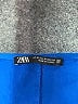 Zara 100% Cotton Blue 3/4 Sleeve Button-Down Shirt Size M - photo 7
