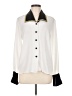 Tess Color Block Ivory Long Sleeve Blouse Size 6 - photo 1