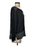 J.Jill 100% Rayon Polka Dots Black Long Sleeve Blouse Size S - photo 4