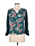 Simply Styled 100% Rayon Teal 3/4 Sleeve Blouse Size M - photo 1
