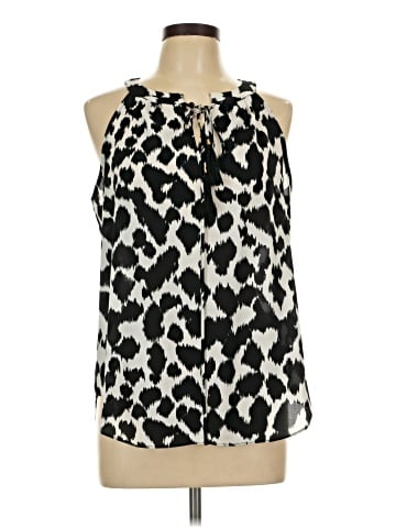Rose + Olive Sleeveless Blouse (view 1)