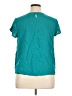 J.Jill 100% Rayon Teal Short Sleeve Top Size XL - photo 2