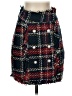 Goodnight Macaroon Plaid Blue Casual Skirt Size S - photo 1