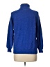 Karen Scott 100% Cotton Solid Blue Turtleneck Sweater Size L (petite) - photo 2