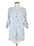 Maple 100% Polyester Blue 3/4 Sleeve Blouse Size M - photo 1
