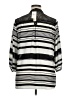 Hollywould 100% Polyester Stripes Silver 3/4 Sleeve Blouse Size XL - photo 2