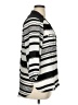 Hollywould 100% Polyester Stripes Silver 3/4 Sleeve Blouse Size XL - photo 4