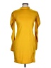 Jasmine Solid Yellow Casual Dress Size L - photo 1