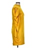 Jasmine Solid Yellow Casual Dress Size L - photo 4