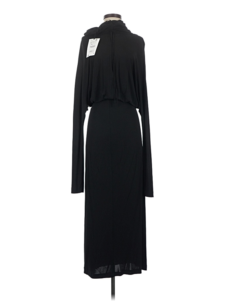 Pre-owned Zara Casual Dress In Black
