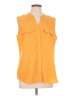 NY Collection Orange Sleeveless Blouse Size L - photo 1