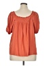 Torrid Orange Short Sleeve Blouse Size 1X Plus (1) - photo 2