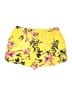 West Loop 100% Polyester Floral Yellow Shorts Size XL - photo 2