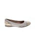 Skemo Metallic Gold Ivory Flats Size 6 1/2 - photo 1