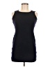 St. John Solid Black Casual Dress Size 8 - photo 1