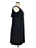 MSK Solid Black Casual Dress Size XL - photo 4