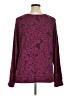 Donna Karan New York Paisley Burgundy Pullover Sweater Size XL - photo 2