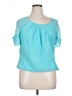 DressBarn 100% Polyester Teal Short Sleeve Blouse Size XL (petite) - photo 1