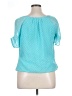 DressBarn 100% Polyester Teal Short Sleeve Blouse Size XL (petite) - photo 2