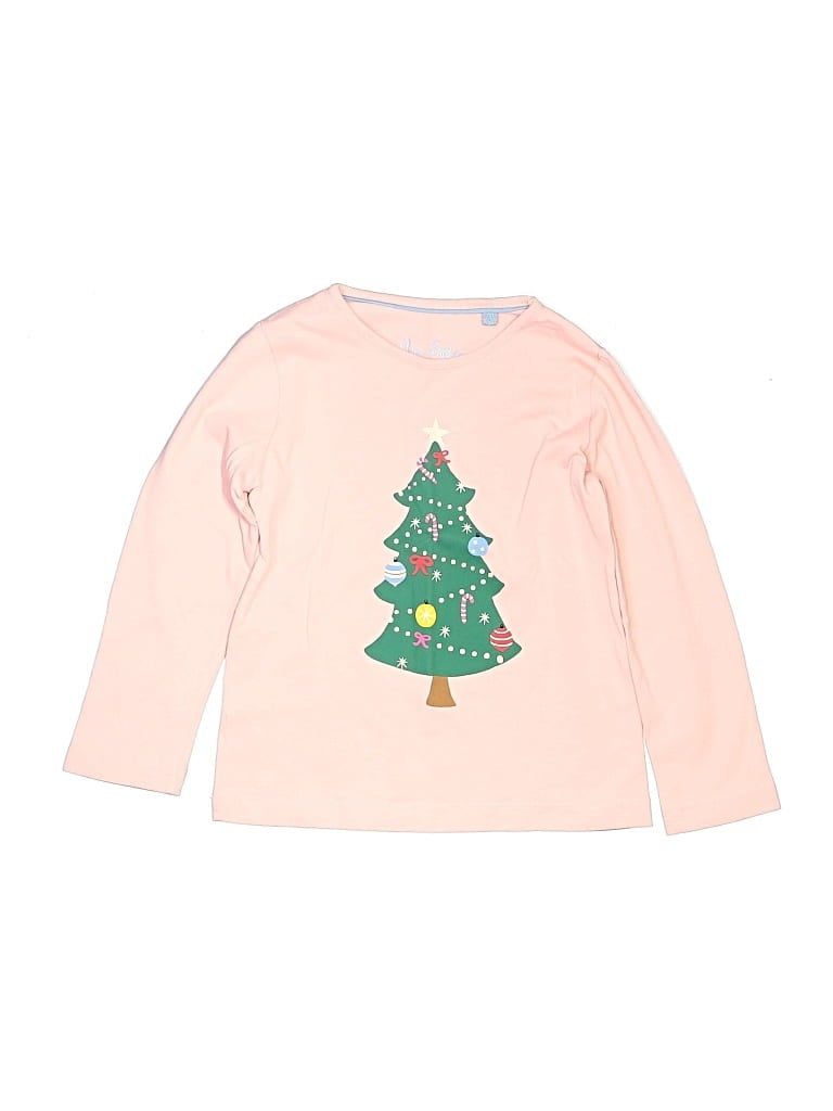 Pre-owned Mini Boden Kids' Long Sleeve T-shirt In Pink