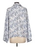 Splendid 100% Polyester Print Blue 3/4 Sleeve Blouse Size L - photo 2
