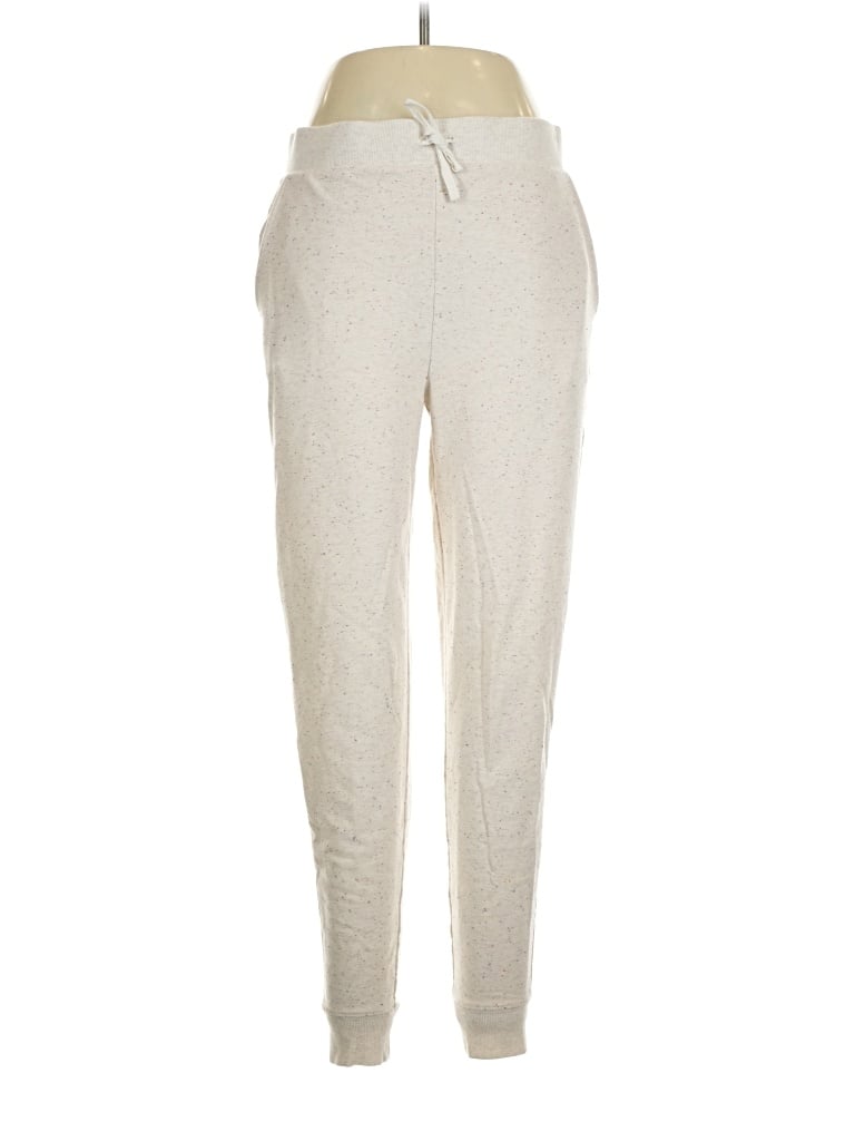 Pre-owned Lands' End Casual Pants In Ivory