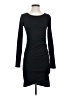 Leith Solid Black Casual Dress Size S - photo 1