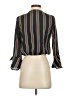 Indulge 100% Polyester Black 3/4 Sleeve Blouse Size S - photo 2