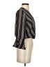 Indulge 100% Polyester Black 3/4 Sleeve Blouse Size S - photo 4