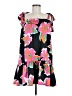 Unbranded 100% Polyester Floral Black Pink Casual Dress One size - photo 1