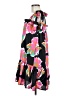 Unbranded 100% Polyester Floral Black Pink Casual Dress One size - photo 5