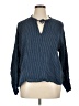 CLEO + WOLF 100% Cotton Blue Long Sleeve Blouse Size XL - photo 1