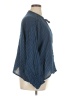 CLEO + WOLF 100% Cotton Blue Long Sleeve Blouse Size XL - photo 4