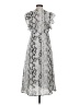 Laundry by Shelli Segal 100% Polyester Silver Casual Dress Size XS - photo 2