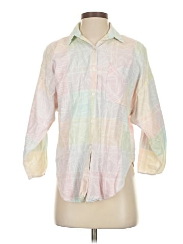 Just Cristina 3/4 Sleeve Button-Down Shirt (view 1)