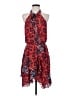 Parker 100% Polyester Paisley Red Cocktail Dress Size S - photo 1