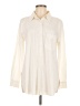 Lyssé Ivory Long Sleeve Button-Down Shirt Size M - photo 1