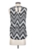 Skies Are Blue 100% Polyester Silver Sleeveless Blouse Size S - photo 2