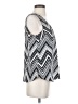 Skies Are Blue 100% Polyester Silver Sleeveless Blouse Size S - photo 4