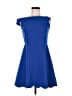 Assorted Brands Solid Blue Cocktail Dress Size 6 - photo 1