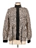 Vigoss 100% Polyester Animal Print Ivory Jacket Size M - photo 1