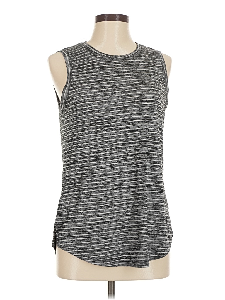 Pre-owned Athleta Sleeveless T-shirt In Gray